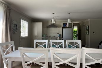 Capital Cottage dining room has seating for 8 persons